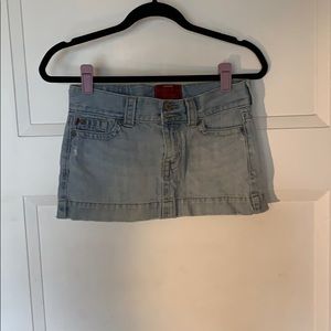 mini denim skirt